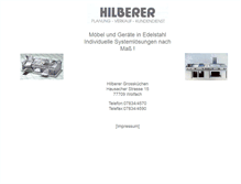 Tablet Screenshot of hilberergastro.de